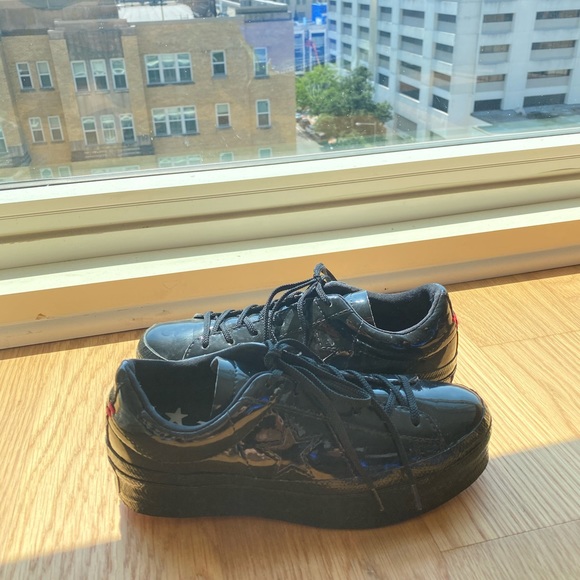 Patent leather platform converse sneakers - Picture 4 of 4